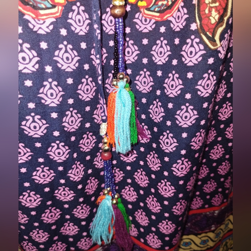 Anandas Collection Boho Tunic Multicolor Dress Si… - image 7